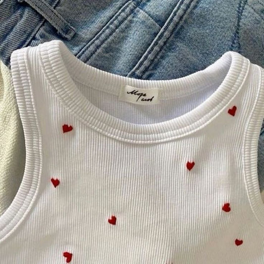 Mini Heart Crop Tank❤️